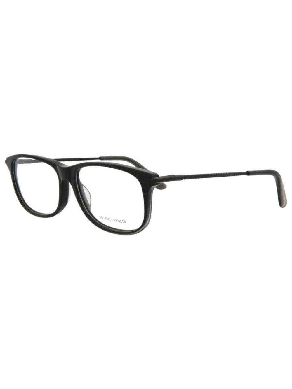 New Bottega Veneta Women's Eyeglasses Mens Square Rectangle Black Black